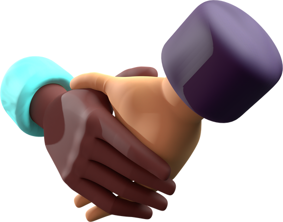 3D Handshake Icon